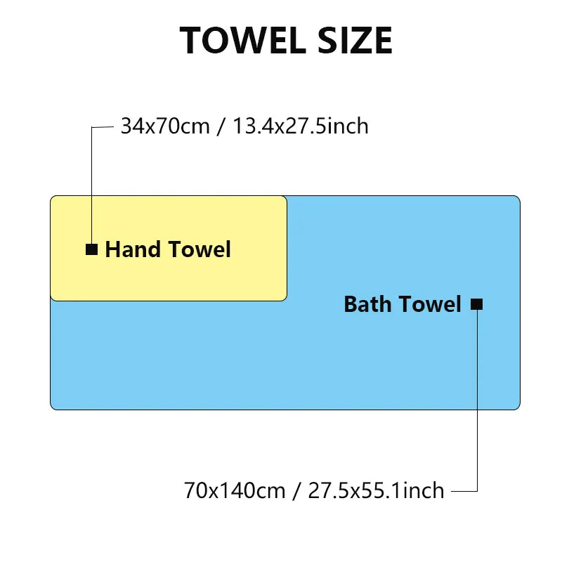 100% Cotton Bath Towel Set for Super Soft